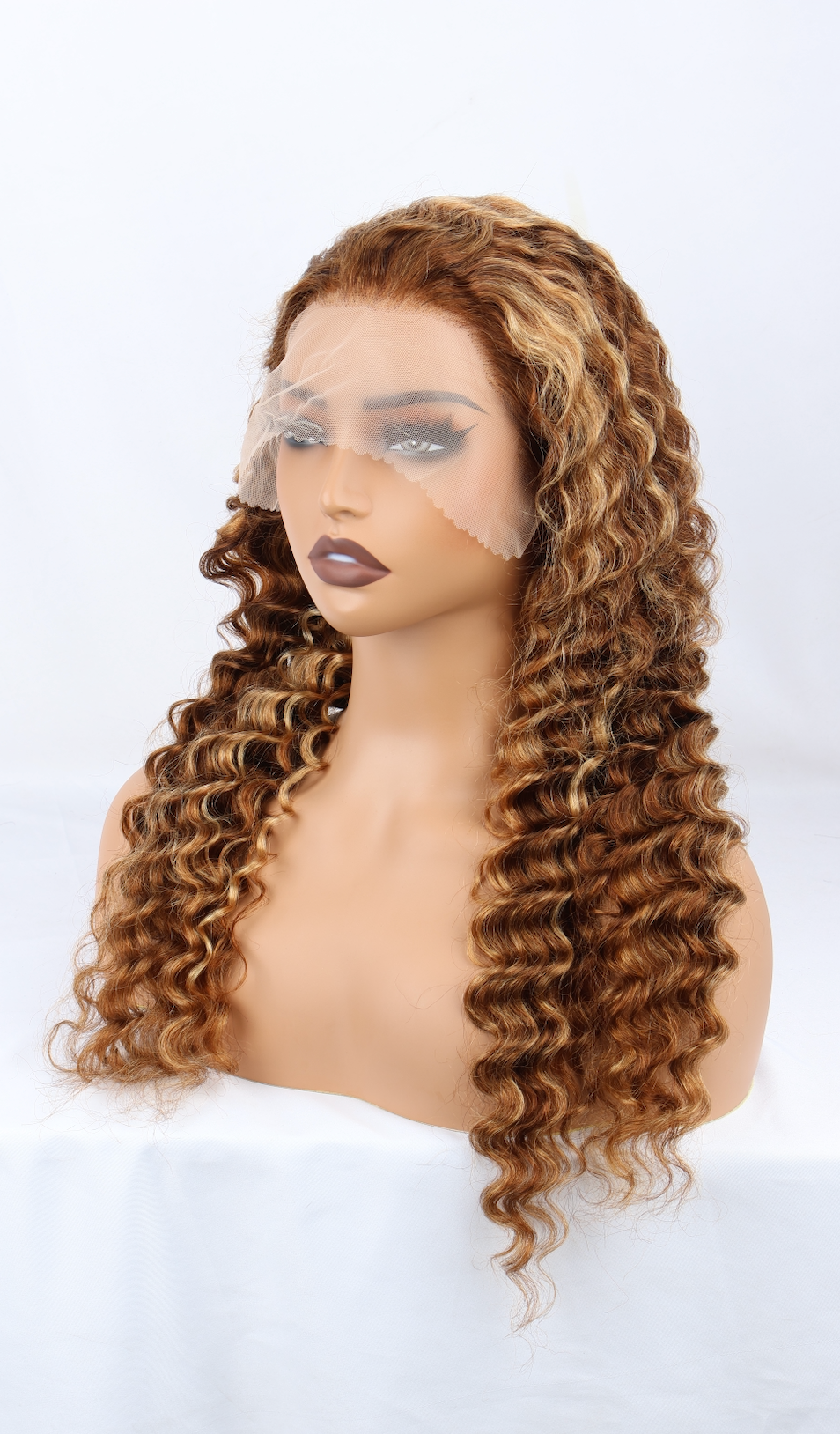 Honey Blonde Deep Wave Wig
