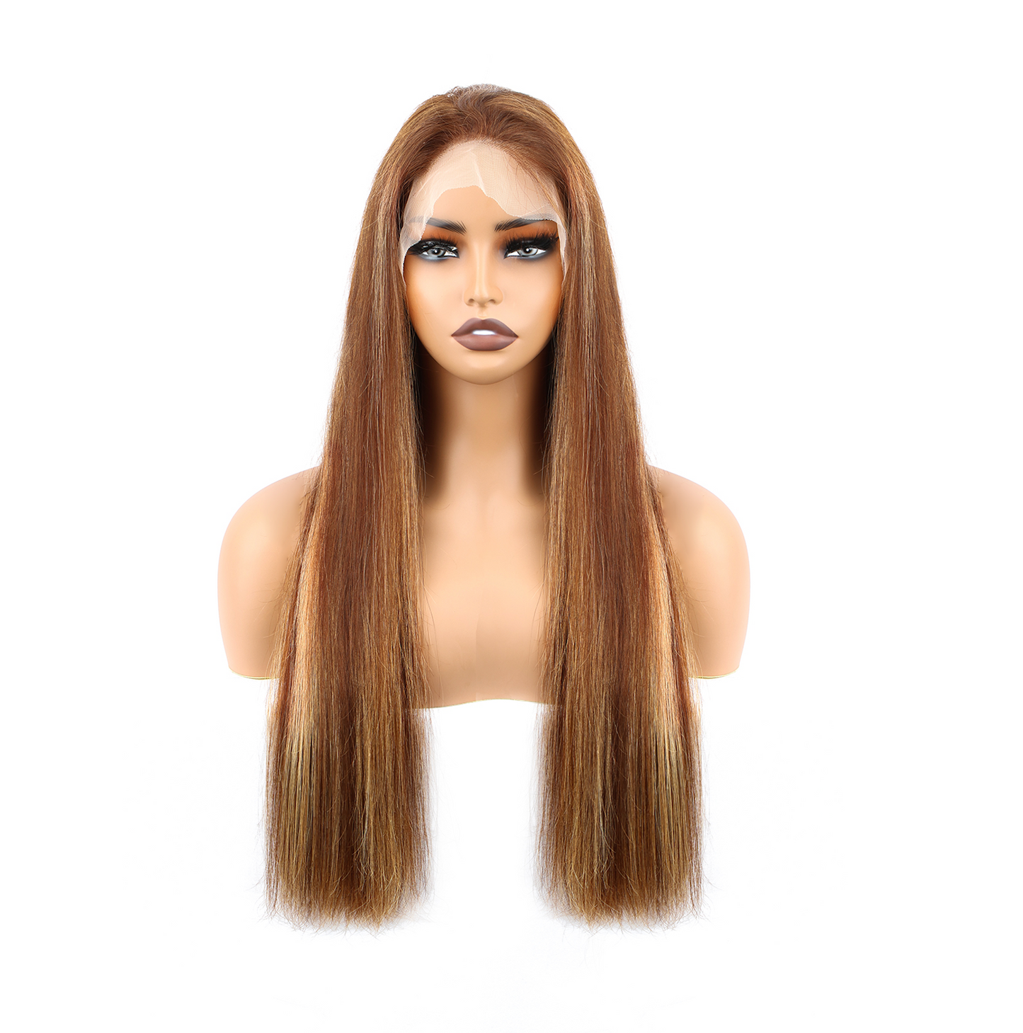 Honey Blonde Deep Straight Wig