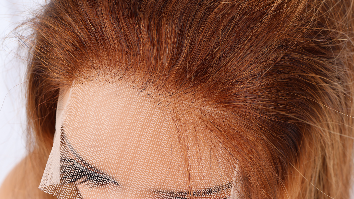 Honey Blonde Deep Straight Wig